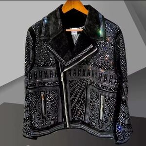 A Classy Chic Boutique Black Studded Jacket